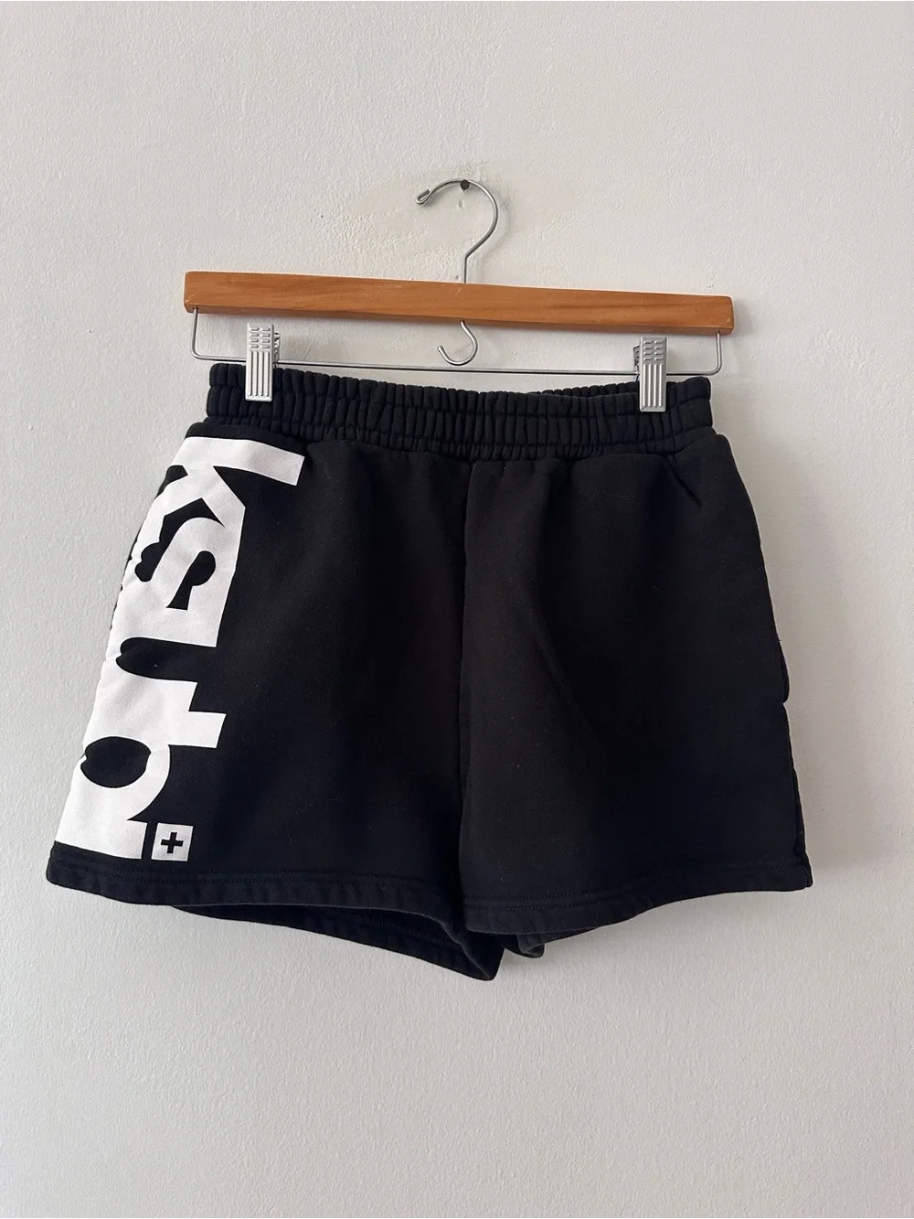 Ksubi Sweat Shorts Black w/ white logo size small